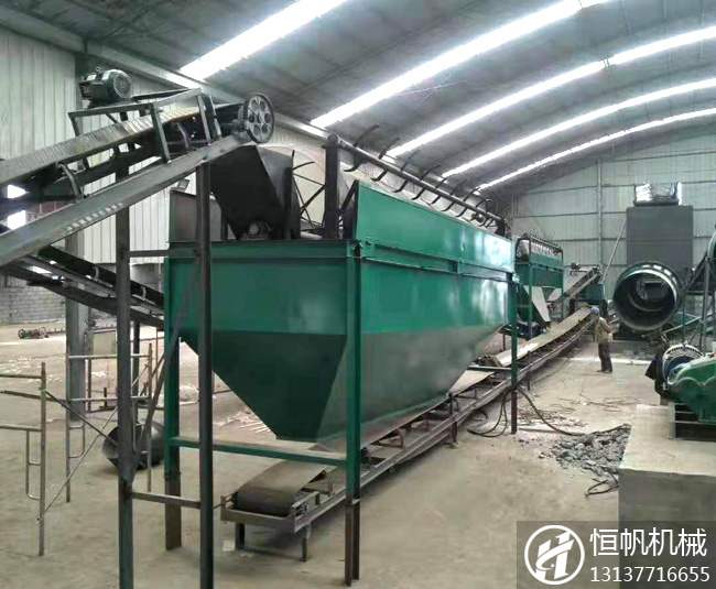 安徽年產3萬噸雞糞有機肥生產線現場(圖2) 安徽有機肥設備