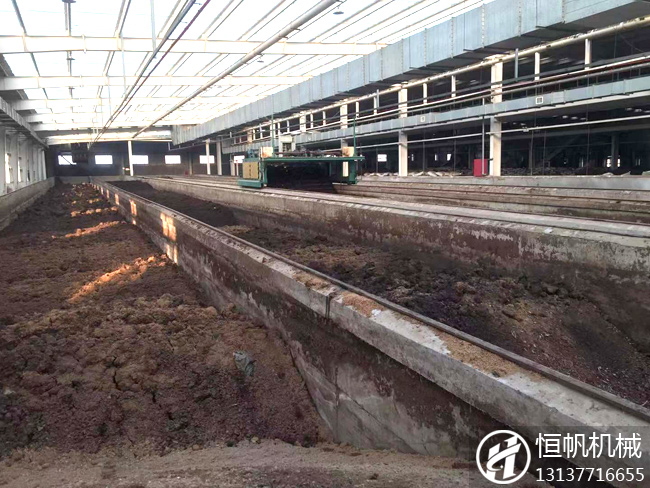 鄭州恒帆鏈板式翻拋機助力山東有機肥生產線快速投產(圖2) 鏈板式翻拋機